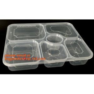 Restaurant Take Away Bento Boxes, Division Food Prep Disposable, Portion