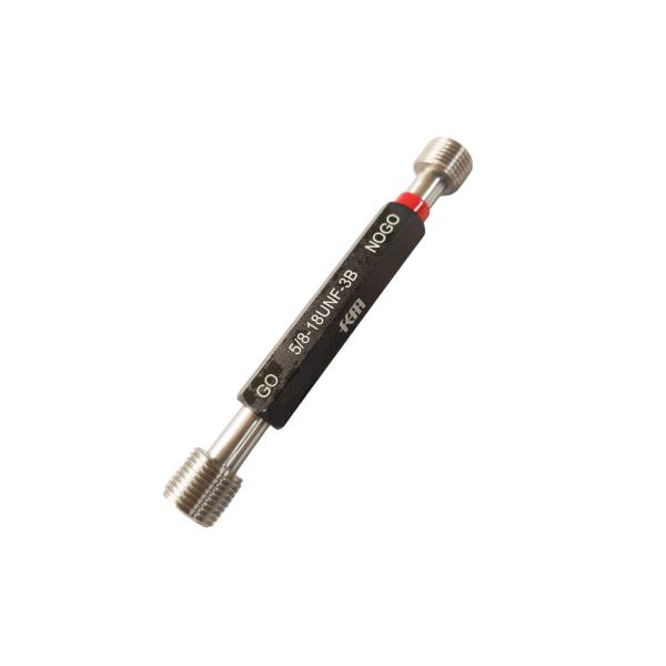 Go and Nogo Inch Thread Plug Gauge 5/8-18 UNF 3B Measuring Tool with Calibration