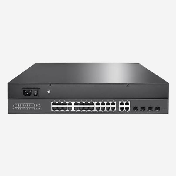 24 Port Layer 2 PoE Switch Temperature Range of 0°C to 45°C with Port Mirroring