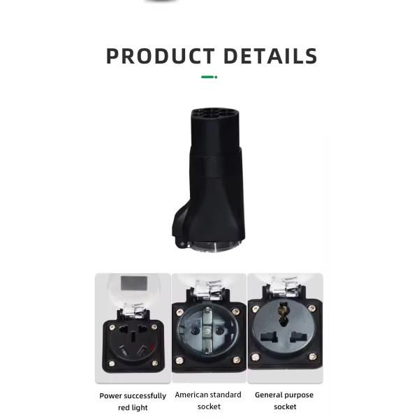 GBT Car Power Source Energy Discharger Plug for BYD Conversion Socket Electric Vehicle Discharge Equipment
