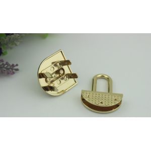 High level plating nickel free gold color metal purse turn locks