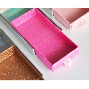 Square Slide Drawer Box for Individual Caja De Pestanas False Purple Eyelash