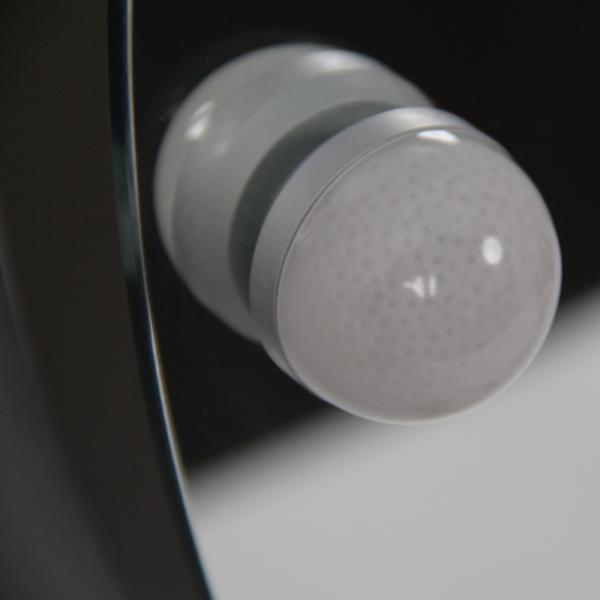 Touch Sensor Makeup Mirror With Lights Round Cosmetic Mirror With Color Temperature Adjustment