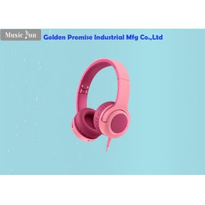 93dB Volume Limit Pink Bluetooth Gaming Headset Foldable RoHs Approved