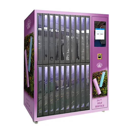 24/7 Unmanned Locker Vending Machine with 20 Lockers and 21.5 Inch Touch Screen