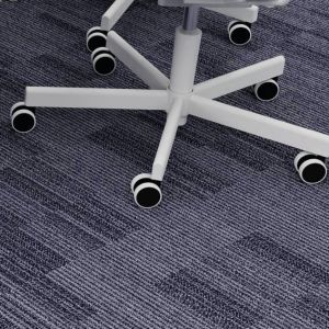 Customizable Commercial-Grade Nylon Surface Modular Carpet Tiles with PU Backing