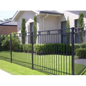 Australian standard high quality 2.4*1.2m flat top steel fence for Garden or
