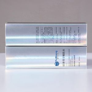 Glossy Lamination Cosmetic Packaging Box Laser Paper Box Printing Custom Logo