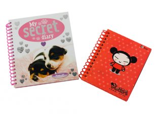 Hard cardboard cover Mini Customized Spiral Bound Notebook