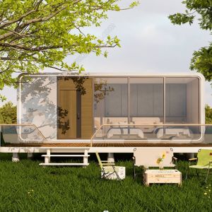 Customized size 20ft/40ft prefab modular houses tiny homes cabin office portable