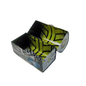 OEM Handle Tin Box Cartoon Pattern Customized Logo Acceptable 216*108*165hmm