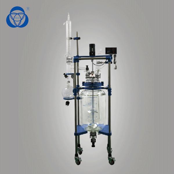 Quality Vertical Pyrolysis Lab Glass Reactor Turnkey Solution Eco Friendly for sale