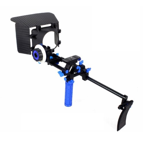 Dslr rig kit with Shoulder Rig + Follow Focus +Matte Box Can Be Installed on The