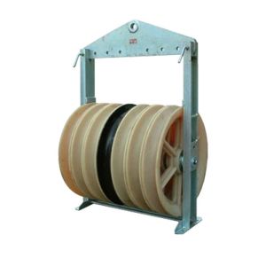 Six Bundled Conductor Lines Transmission Tools And Equipment Seven Wheel Nylon