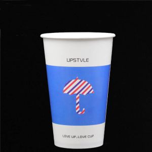 Biodegradable Compostable Cold Paper Cups PE Coated With Single Wall