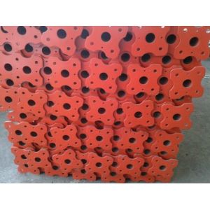 Red painted adjustable scaffolding prop post shore mild steel shoring prop 3.5m