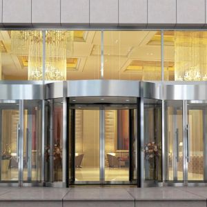 Wholesale Safe And Easy Access Control Commercial 2/3/4 Wings Crystal Glass Manual Automatic Revolving Door from china suppliers