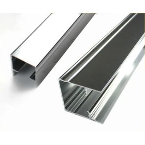Square Mechanically Polished Aluminium Profile , Extrusion For Building Material
