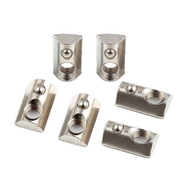 T-slot Nut Self Aligning Slide-in T-Nut With Ball Stainless Steel Spring