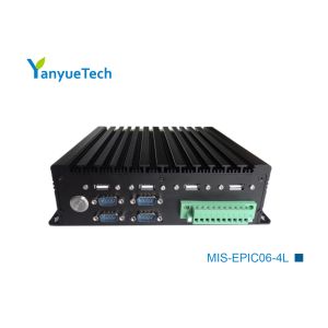 China MIS-EPIC06-4L Fanless Box PC / IPC Industrial Computer U Series CPU 4 Network 6 Series 6USB on sale