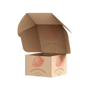 Wholesale Glossy Lamination Small Paper Packaging Kraft Brown Subscription Mailer for Mailing from china suppliers