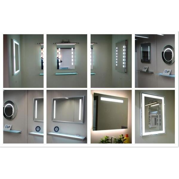 Glass Oval Shape Round Smart Touch Screen LED Bathroom Vanity Mirror with Dimming