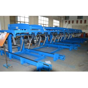 12 Meters Auto Stacker For Roll Forming Equipment Conveyer Belt Speed 36m / min