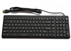 Wholesale IP68 Washable Medical Sealed Keyboard USB 110 Keys With ON OFF Backlight Button from china suppliers