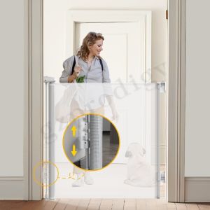 CPC ASTM Standard White Retractable Safety Gate 300cm Width Multiscene