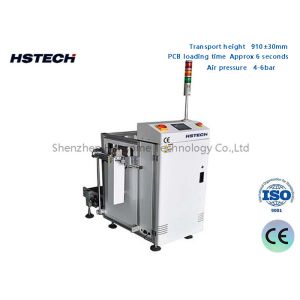 Multiple Magazine PCB Loader 90 Degree SMT Board Loading Machine With 3 Color