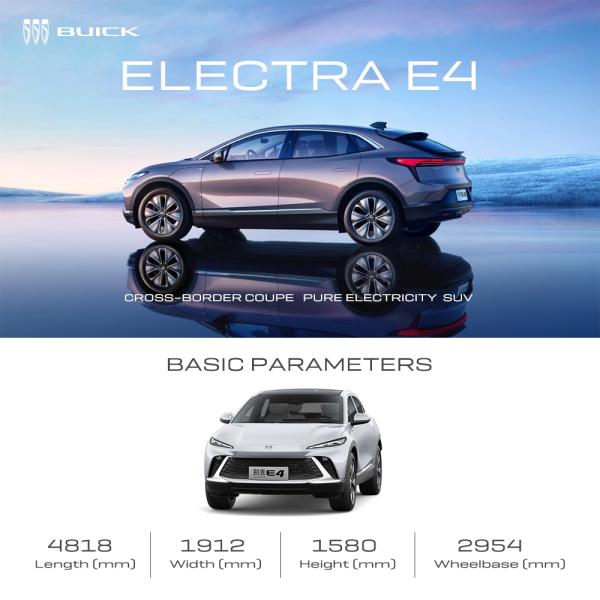 Max Speed 180km/h Fast Charging and Winter Birch White Color 2024 Buick E4 Luxury Electric Vehicle at an Unbeatable