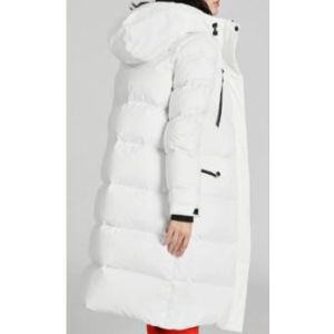 Water Repellent Womens Long Down Coat , Durable Breathable Long Goose Down