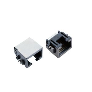 SMD Rj45 / Low Profile RJ45 Jack , Rj45 Phone Jack With Sinking Plate High 8.6