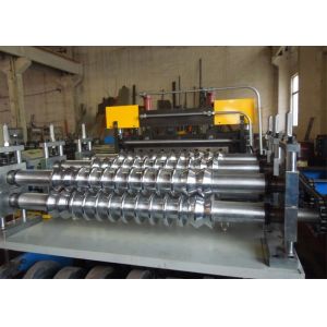 Zinc Colored Steel Floor Deck Roll Forming Machine / Floor Tiles Making Machine