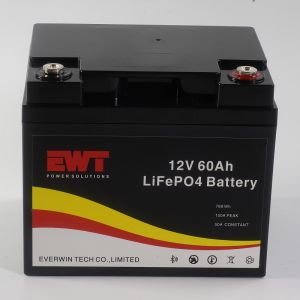 12V 60AH Lithium Iron Phosphate Battery with Bluetooth Support Customized Logo
