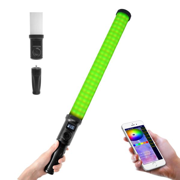 2ft Rgb Color LED Video Handheld Tube Light Stick Photography 2800K 7500K 24W 14
