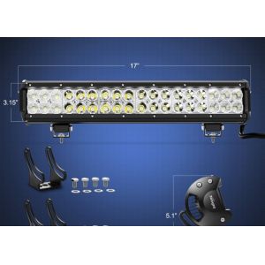 Powerful 17 Inch Off Road LED Light Bar Auto Construction Machinery Lamp