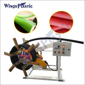 Automatic DWC Pipe Making Machine HDPE PVC Double Wall Corrugated Pipe Extrusion