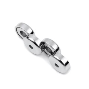 Counterbore Hole NdFeB Pot Magnet D16MM /- 0 Tolerance Nickel-plated Ni-Cu-Ni