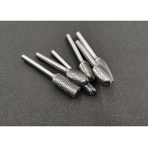 Cylindrical Shape Tungsten Carbide Rotary Burr With Silver Welding