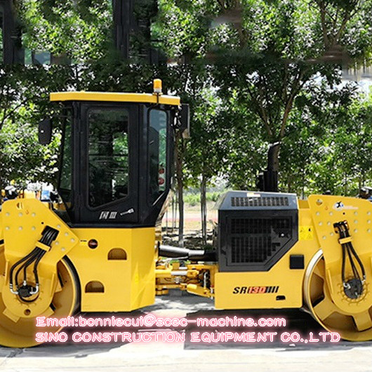 4000mm 300 L 13 T Shantui SR13D Construction Road Roller