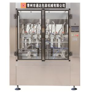 3kw Olive Oil Filling Machine , 0.6-0.8mpa Digital Liquid Filling Machine