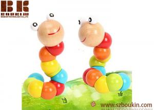 China Colorful Wooden toy Amazing Caterpillar for Children Gift Early Education on sale