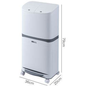 18L/36L Custom Recycle Dustbin Garbage Can Dust Bin With Wheel