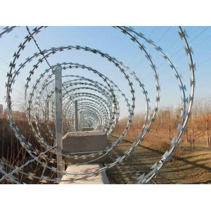 Galvanized Steel Razor Wire Barbed Wire Mesh For Protection Certified by ISO9001