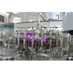 4 In 1 Plastic Bottle Liquid Filler Machine PLC Control With Touch Screen