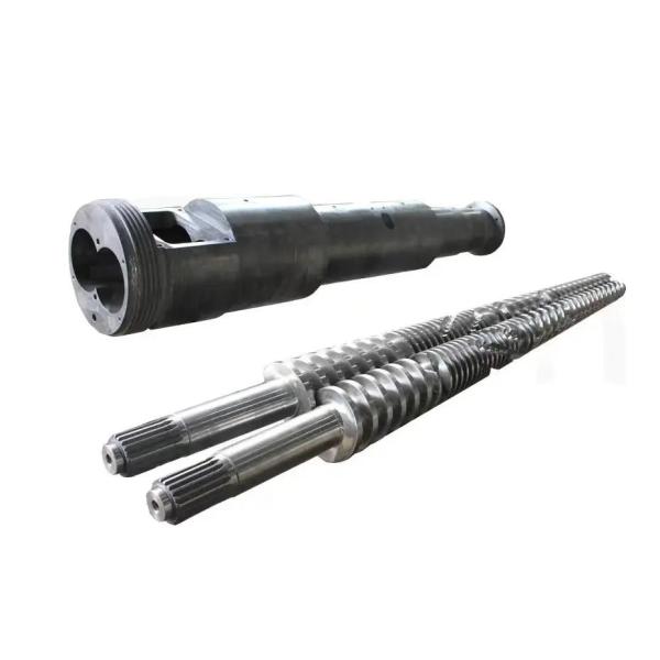 38CrMoAlA Conical Twin Screw Barrel with HV900-1000 Hardness for PVC WPC Profile