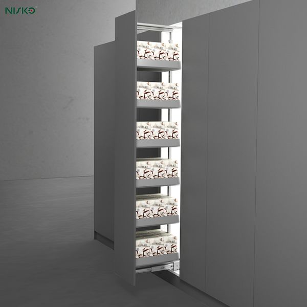 Quality Multi-Tier Pull-Out Cabinet Drawer Basket Pantry Organizer Kitchen Storage Solution for sale