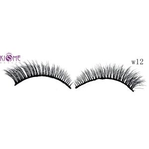 China Reusable Soft 3D Silk Lashes Natural Looking Mink 3d Hair Lashes 0.10mm Thickness on sale