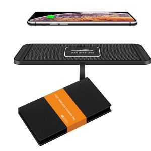 Convenient Car Wireless Charging With Micro USB Cable Black Color 12V 2.5A Input